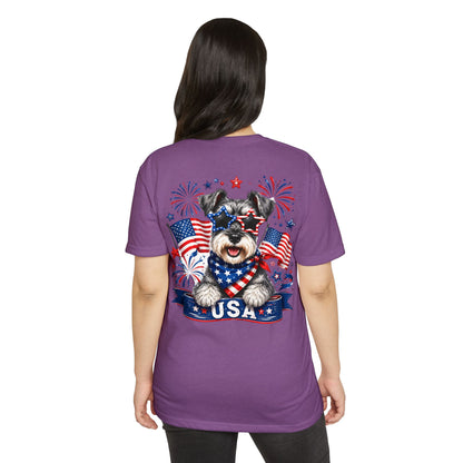 Patriotic Schnauzer USA T-Shirt