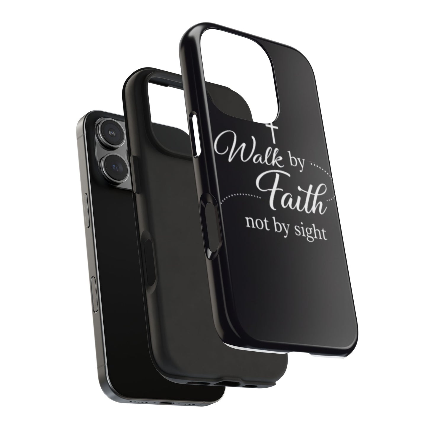 Walk by Faith Tough Phone Case – Christian Inspirational Scripture Design