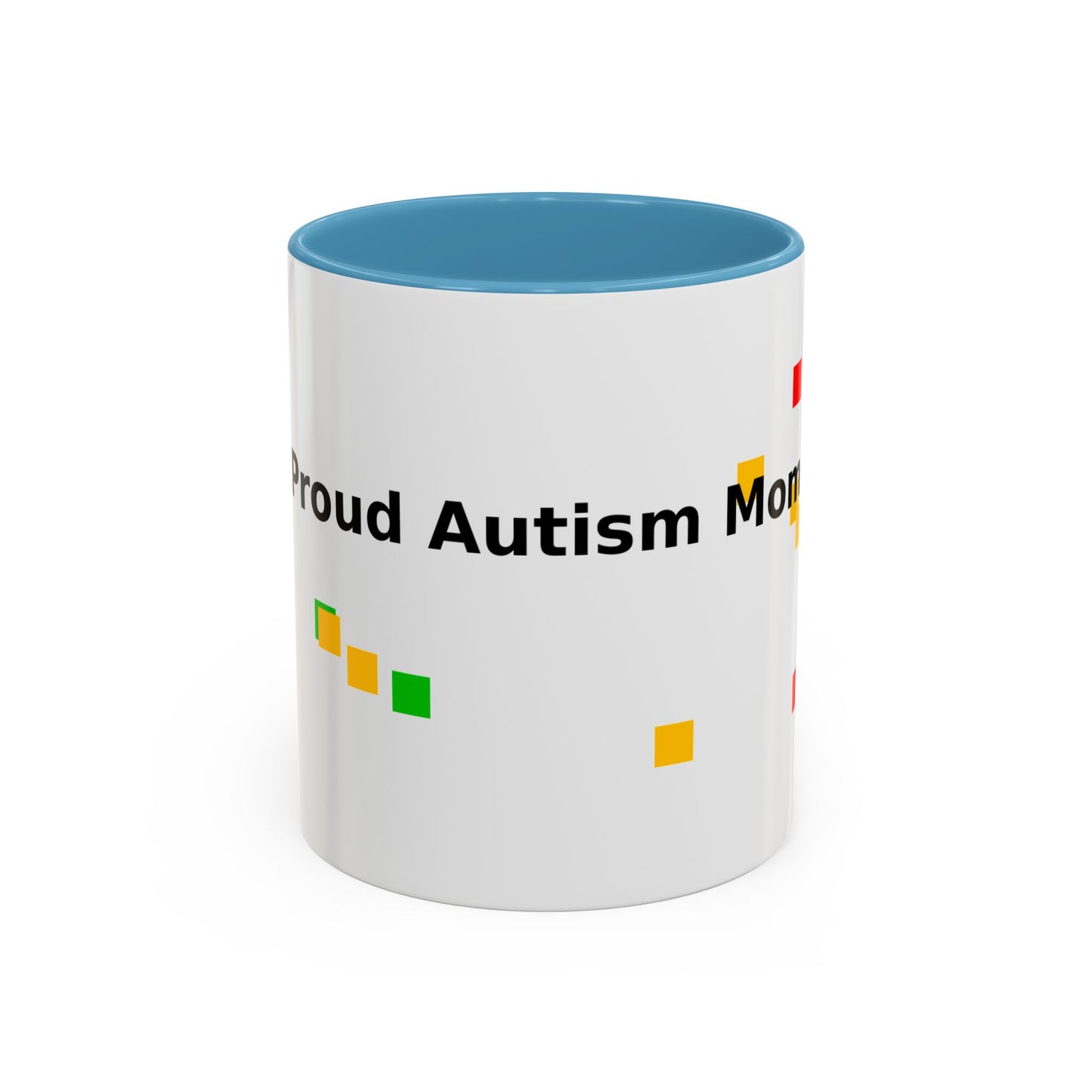 Autism Proud Mom Accent Coffee Mug – 11/15oz Color Accent