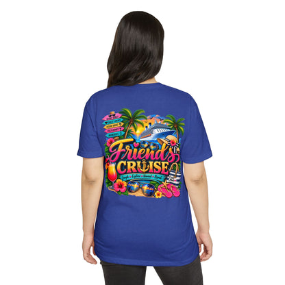 Friends Cruise T-Shirt - Tropical Vacation Cruise Graphic Tee