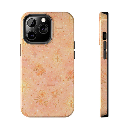 Blessed in Grace Phone Case | Christian floral iPhone Case