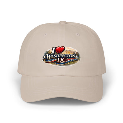 Washington DC Dad Cap – "I  Washington DC" Embroidered Travel Baseball Hat