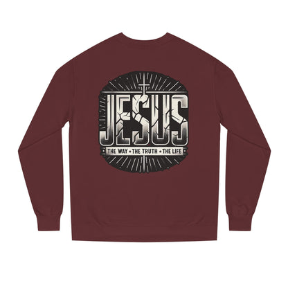 Jesus Faith Crewneck Sweatshirt – "Jesus: The Way • The Truth • The Life" Christian Pullover