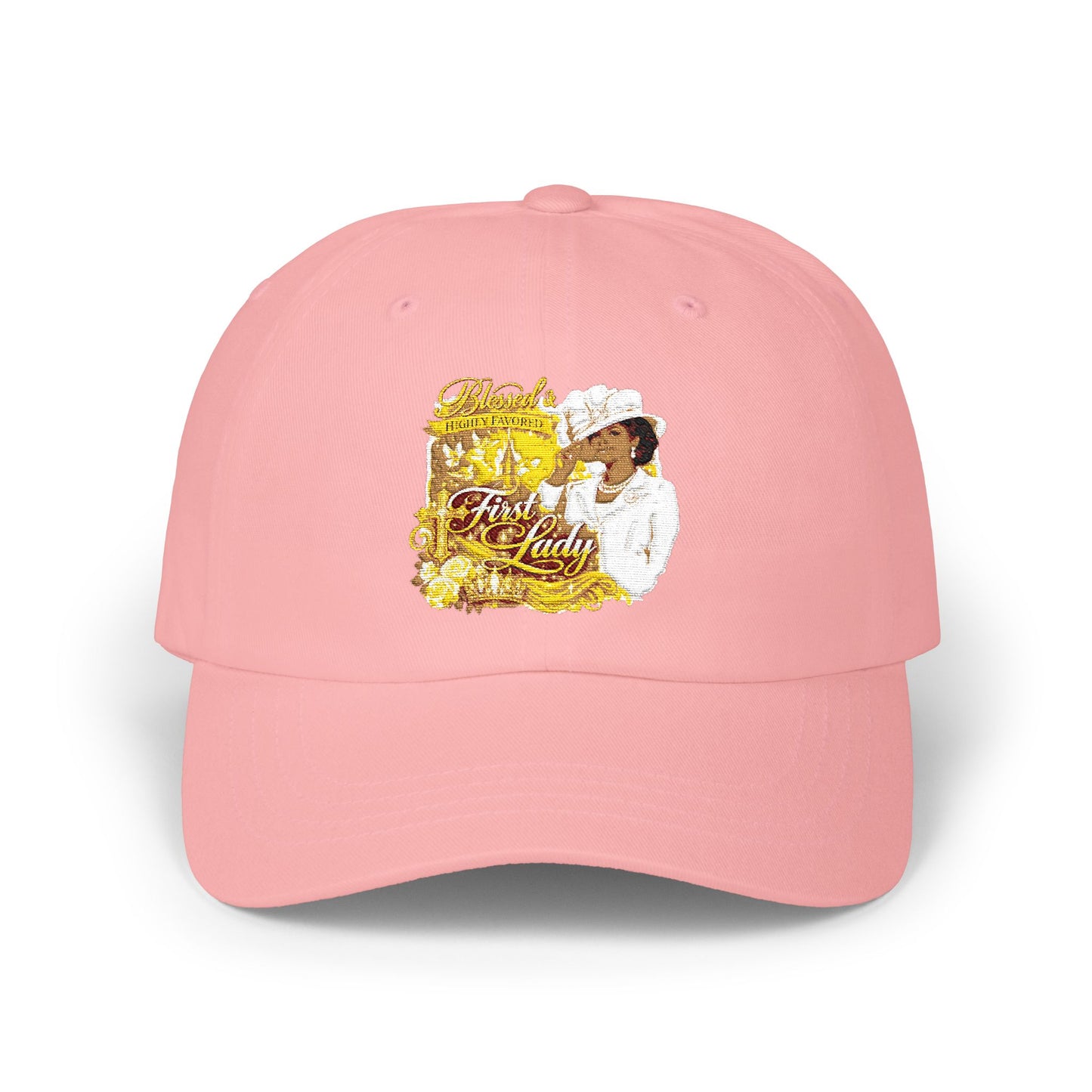 Dad Cap with Vintage Gold 'Classic' Portrait — Retro Father's Day Baseball Hat