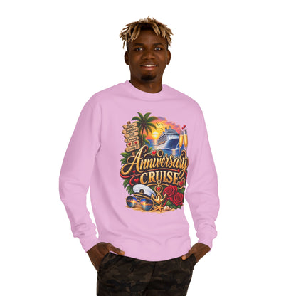 Anniversary Cruise Sweatshirt — Romantic Cruise Vacation Crewneck
