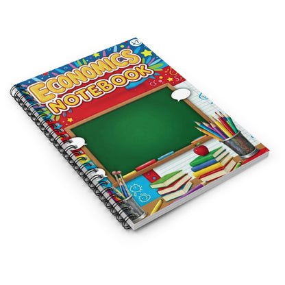 Economics Notebook — Spiral Ruled School Notebook for Students