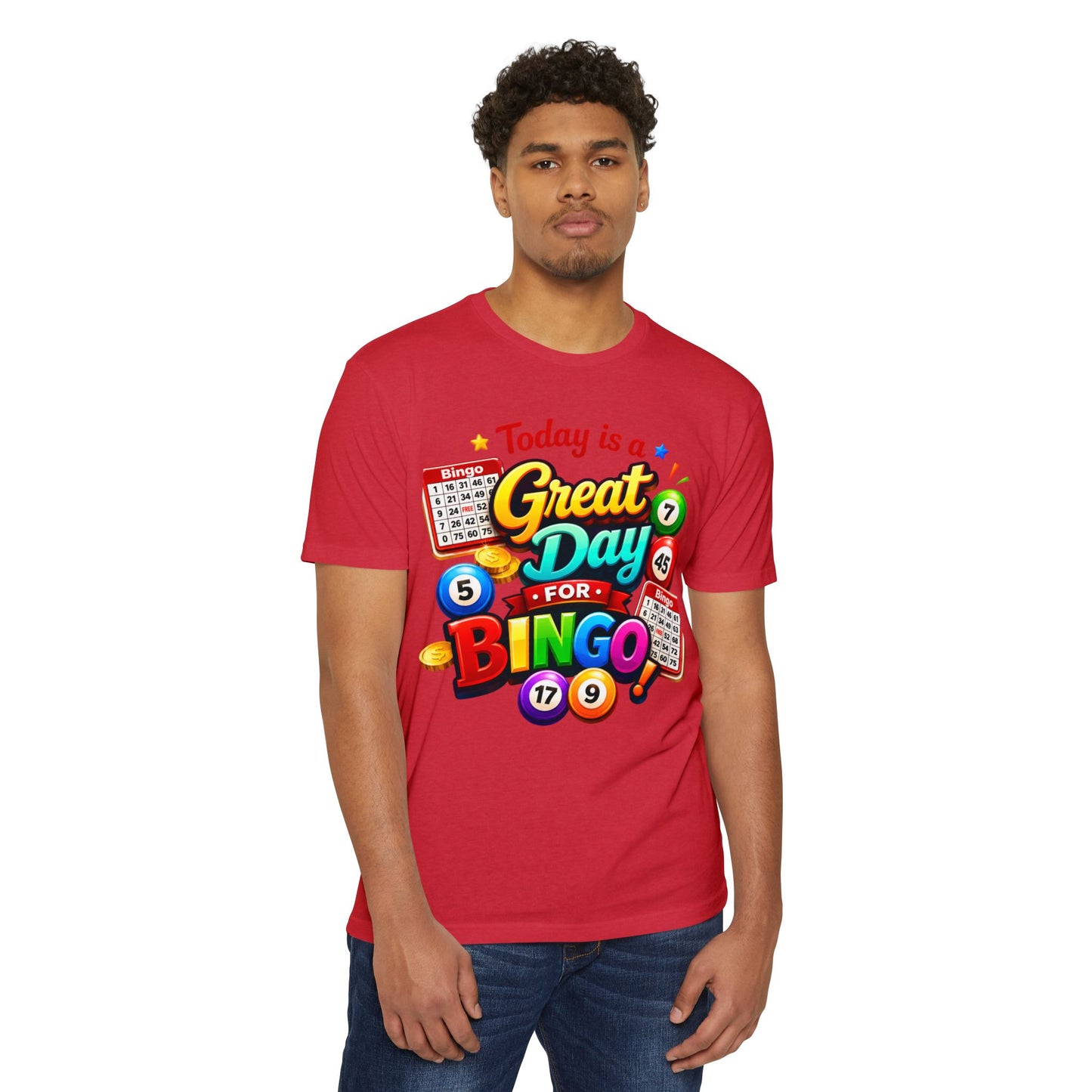 Bingo T-Shirt — "Today Is a Great Day for Bingo" Retro Game Night Tee