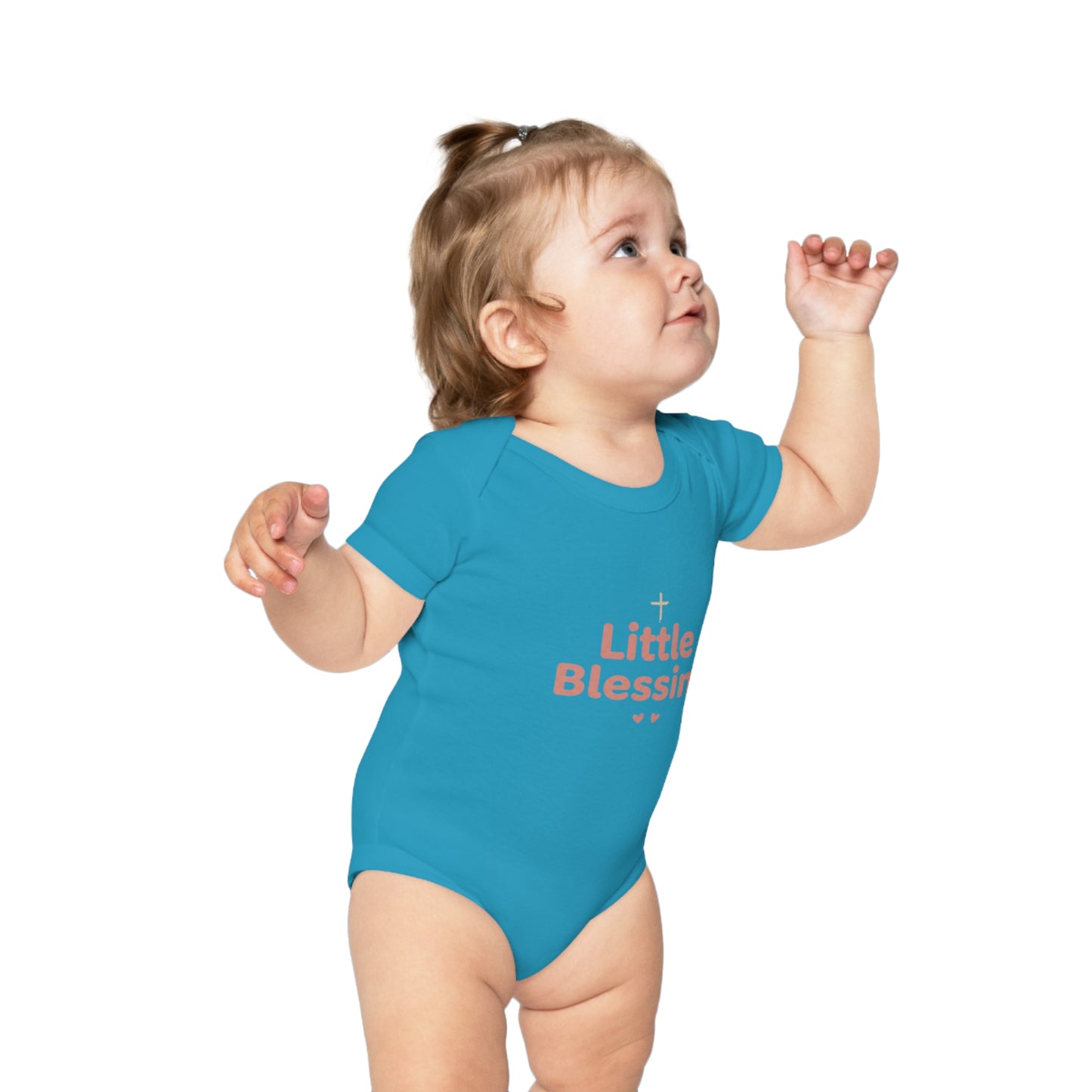 Baby Bodysuit - "Little Blessing" Combed Cotton Infant Onesie