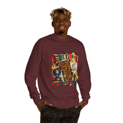 Juneteenth Celebration Sweatshirt — African Heritage '1865' Graphic Crewneck