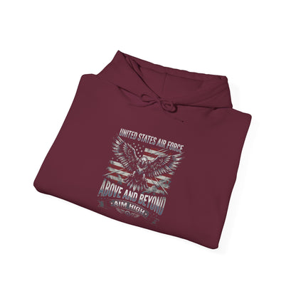 United States Air Force Eagle Above and Beyond Hoodie