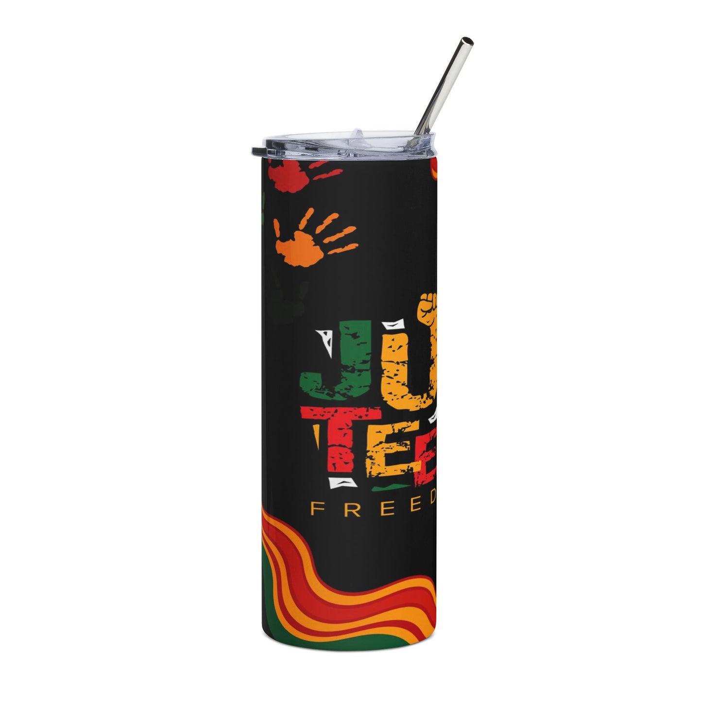 Tumbler - Juneteenth Freedom Stainless Steel 20oz Travel Tumbler