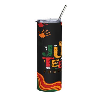 Tumbler - Juneteenth Freedom Stainless Steel 20oz Travel Tumbler