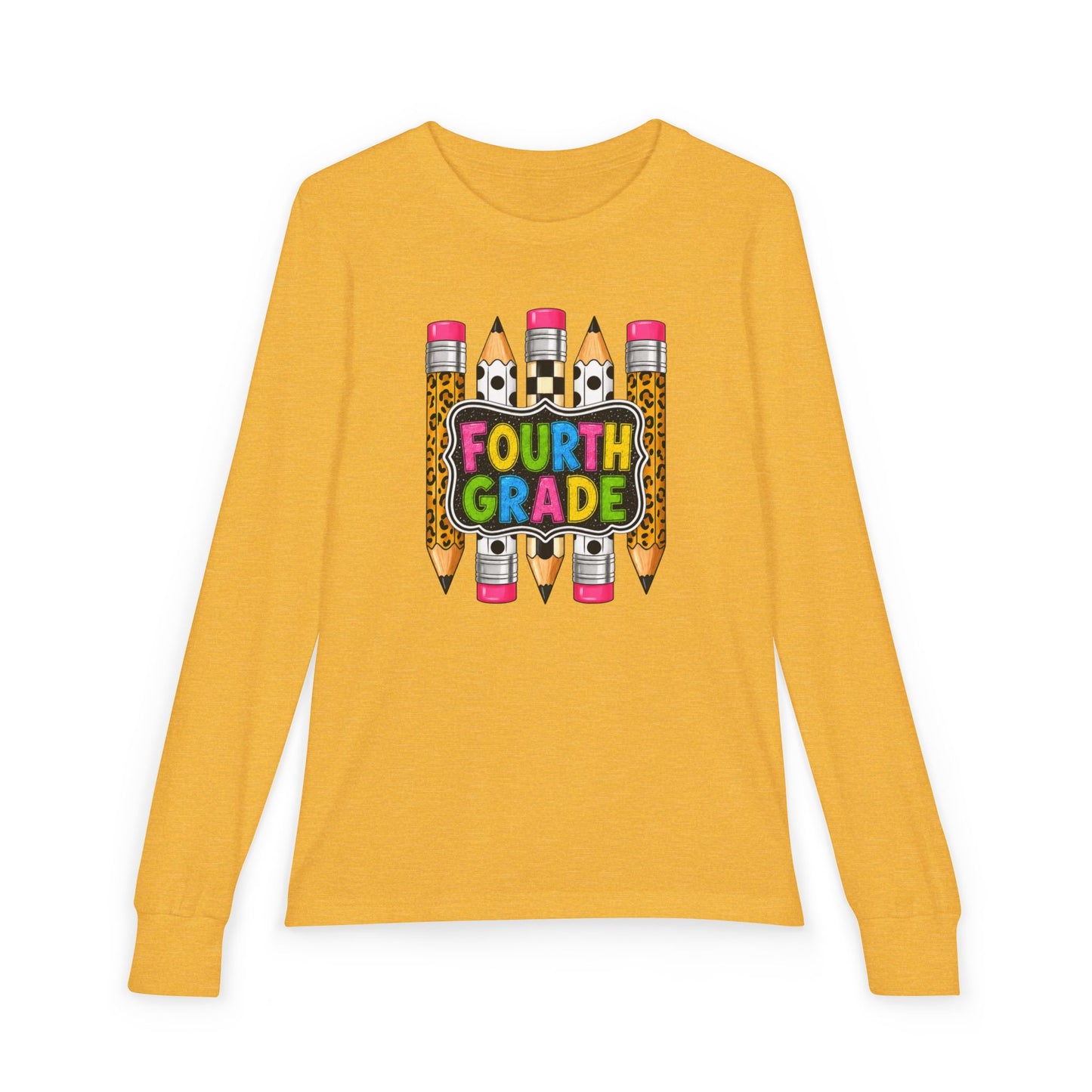Fourth Grade Pencils Youth Long Sleeve Tee
