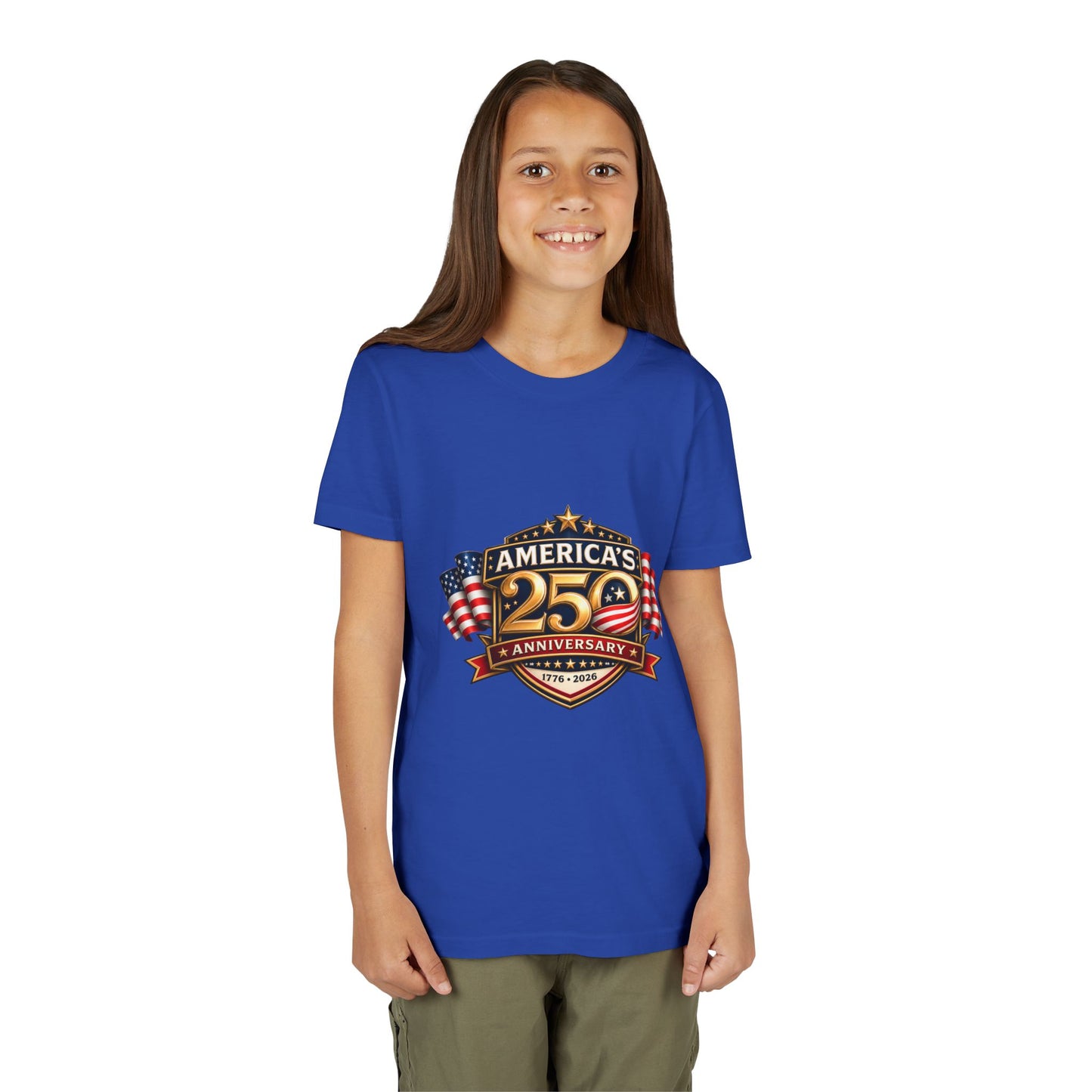 America's 250th Anniversary Youth Tee - Patriotic 1776–2026 Celebration Shirt
