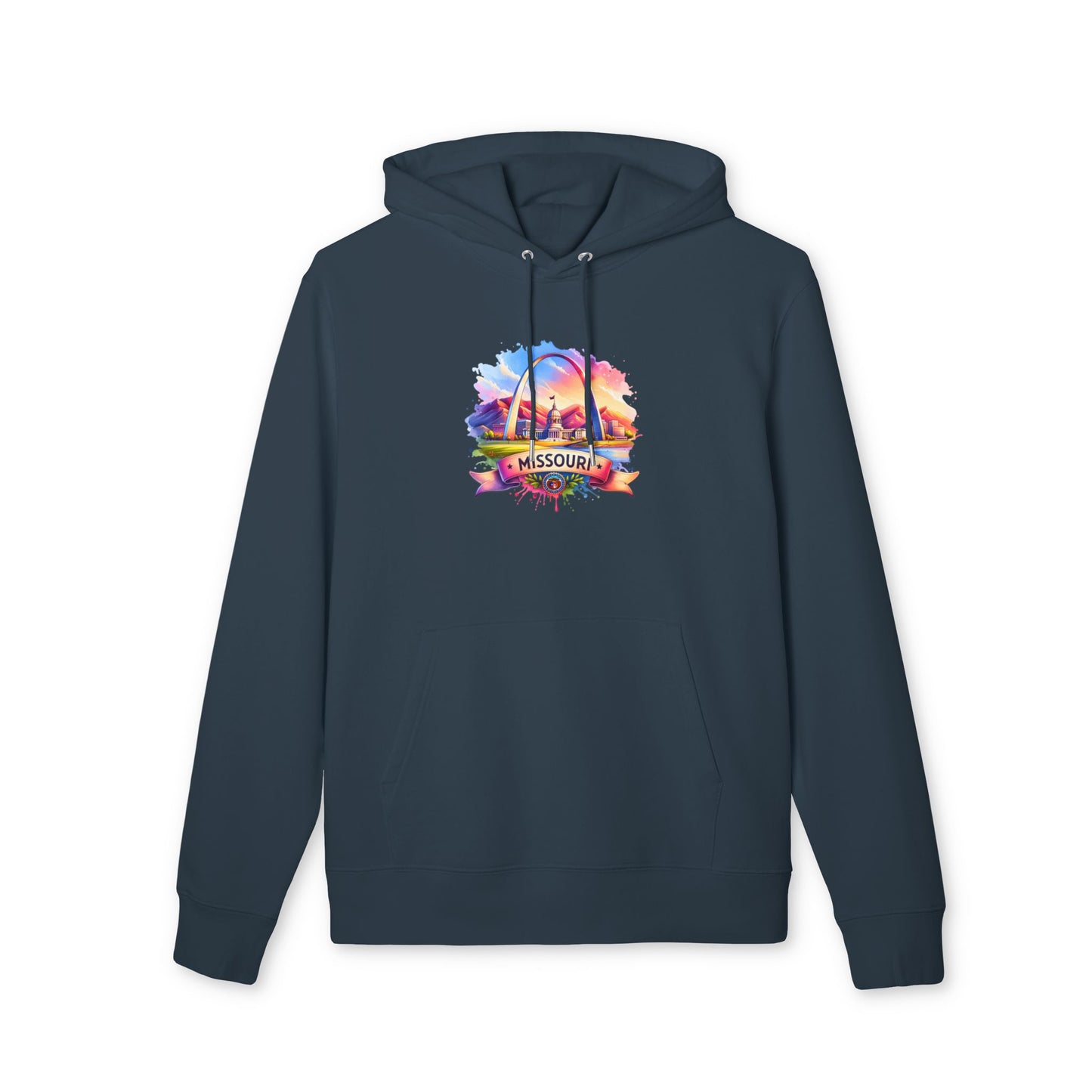 Missouri St. Louis Arch Hoodie — Colorful Sunset State Pride Pullover