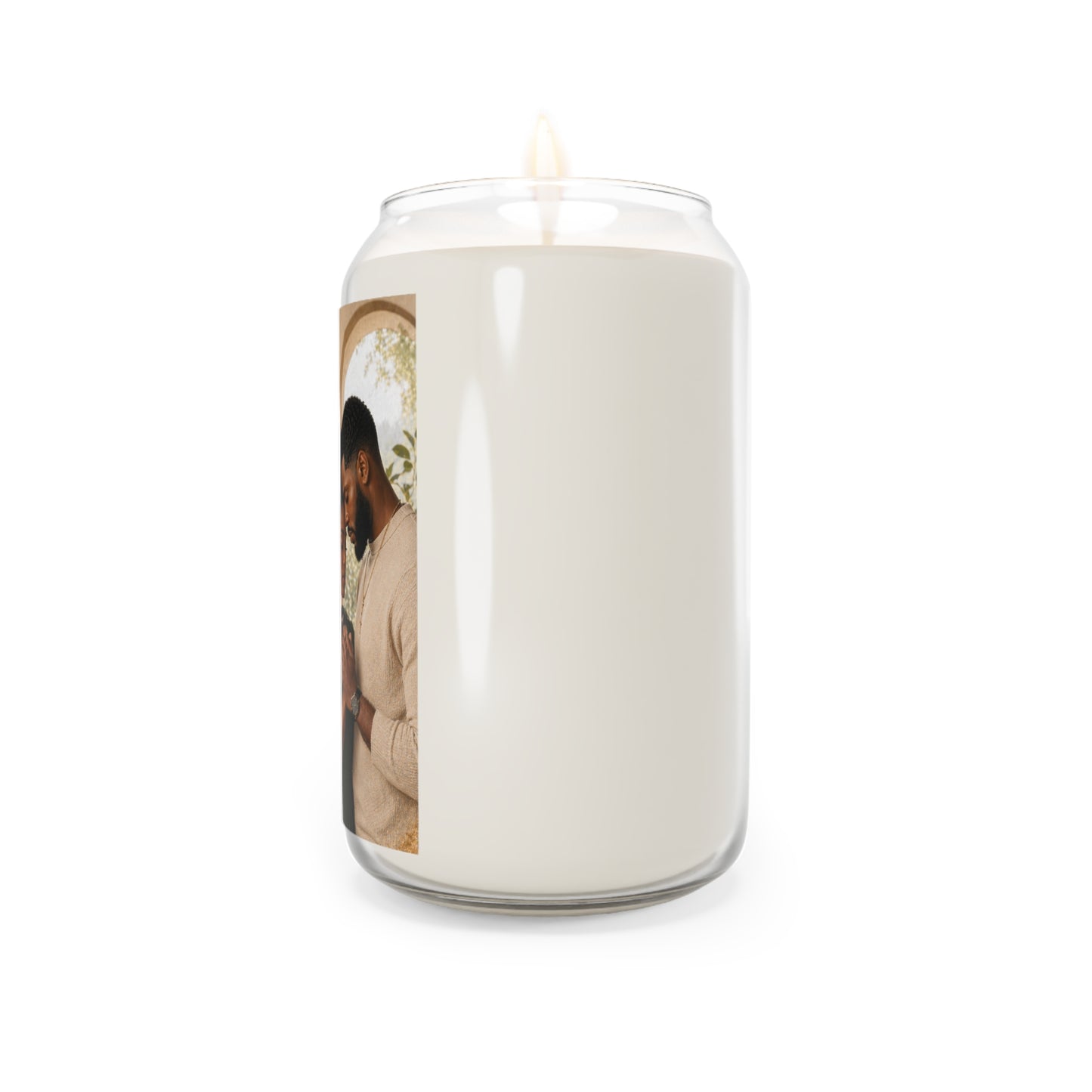 Inspirational Soy Candle 13.75oz — "Be Strong and Courageous" Prayer Candle for Couples