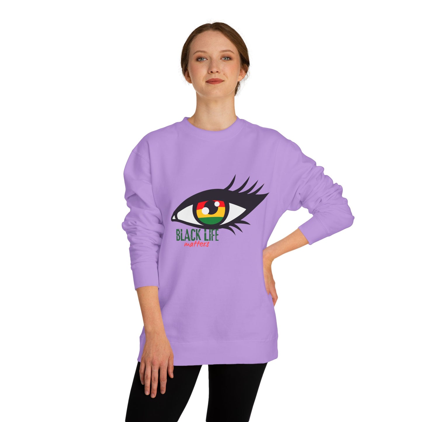 Black Life Matters Eye Graphic Sweatshirt
