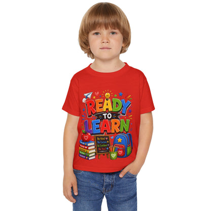 Toddler T-Shirt — "Ready to Learn" Back-to-School Kids Tee