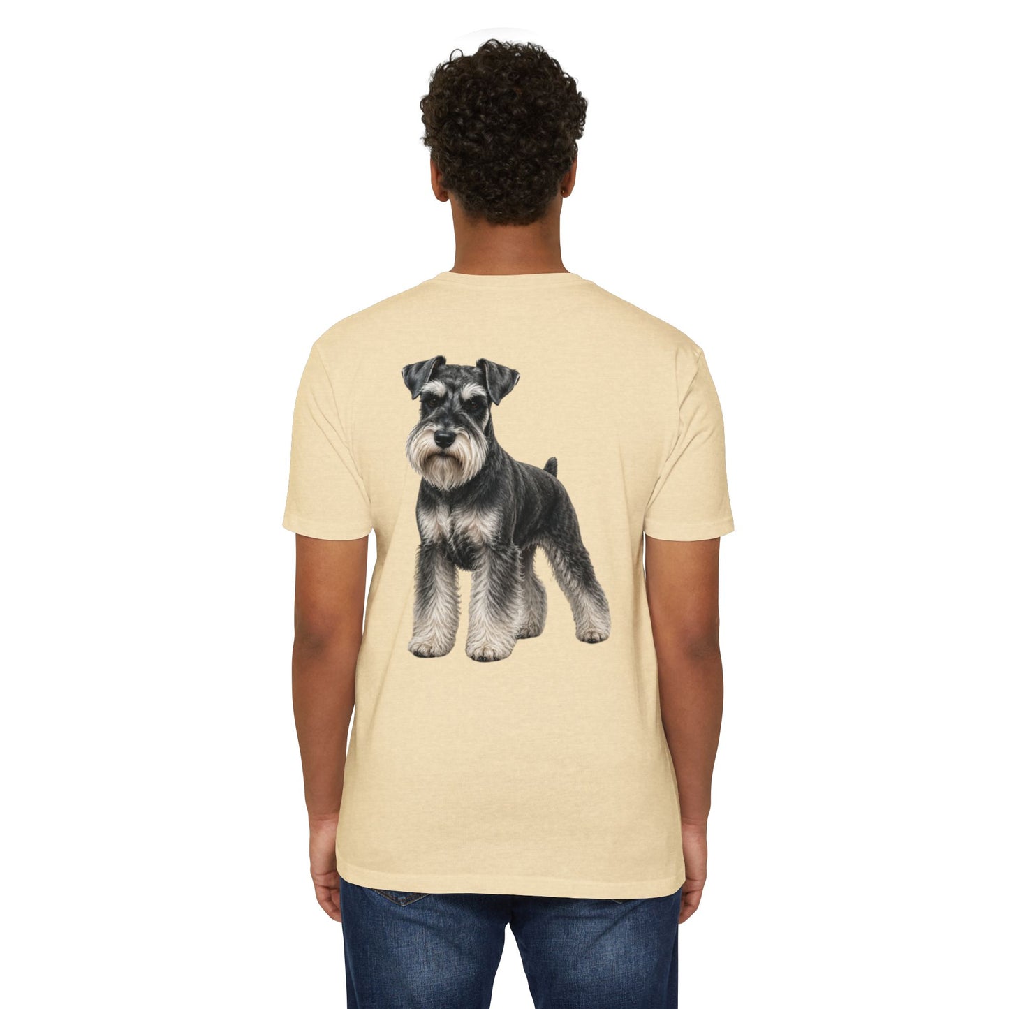 Schnauzer Dog T-Shirt — Realistic Miniature Schnauzer Graphic Tee