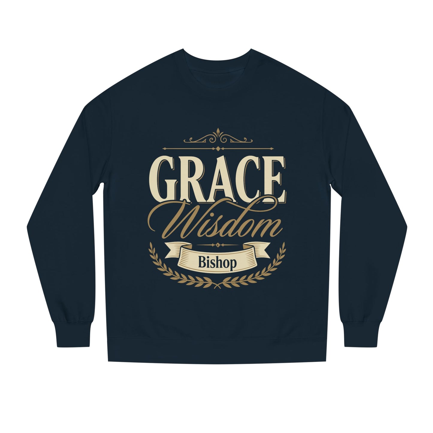 Grace & Wisdom Bishop Sweatshirt — Inspirational Religious Crewneck