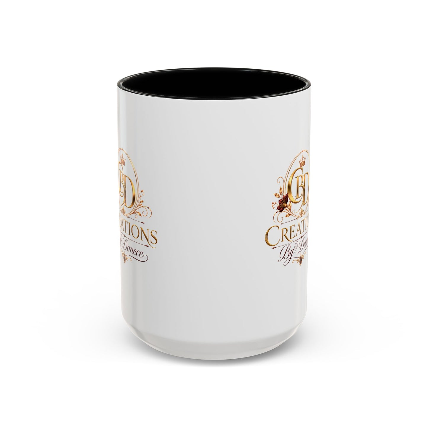 Accent Coffee Mug — Creations By Donece Logo Ceramic Mug (11/15 oz)