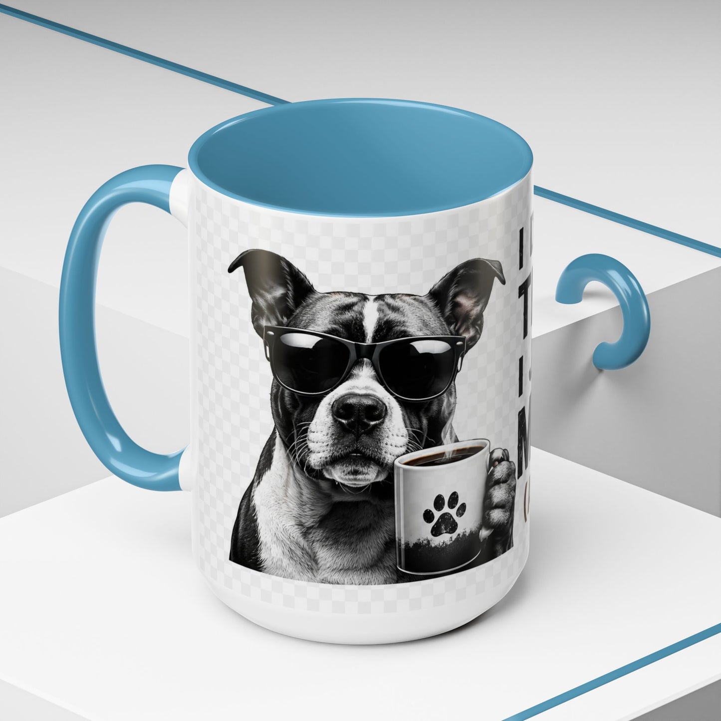 Dog Lover Coffee Mug — "I Don't Need Therapy I Just Need My Dog (And Coffee)" Accent Mug