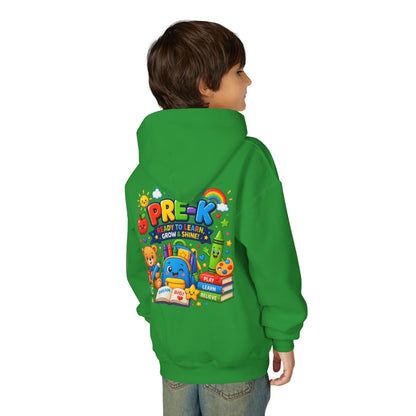 Pre-K Ready to Learn Youth Hoodie – Cute Back-to-School Preschool Sweatshirt