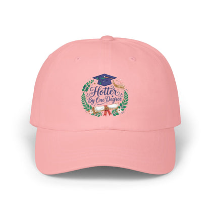 Graduation 'Hotter By One Degree' Dad Cap — Embroidered Grad Hat