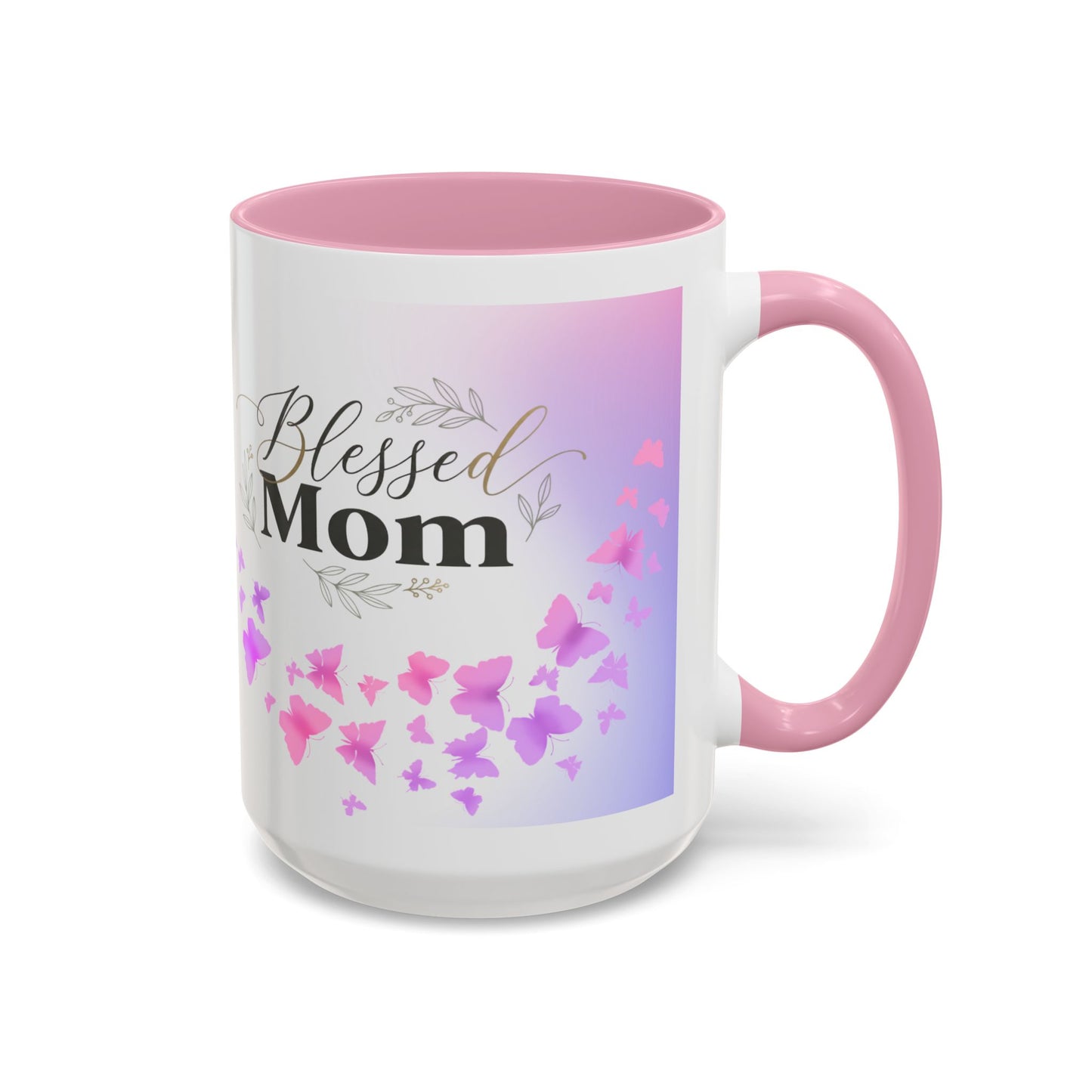 Blessed Mom Butterfly Mug — Colorful 11oz/15oz Ceramic Gift for Mother's Day