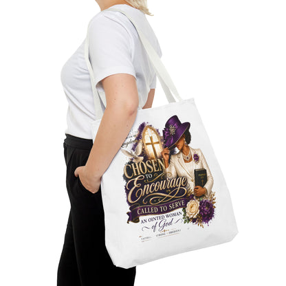 Christian Encourager Tote Bag — "Chosen to Encourage" Design