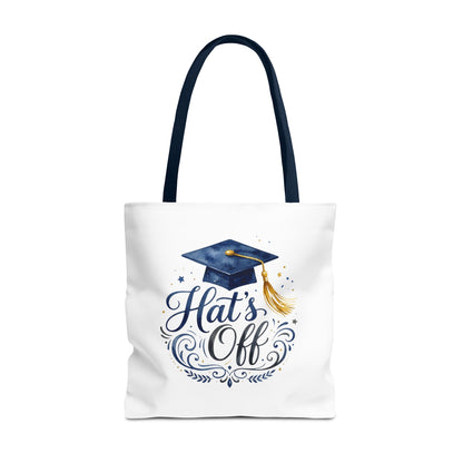 Graduation Tote Bag "Hats Off" — Cap & Tassel Celebration Tote