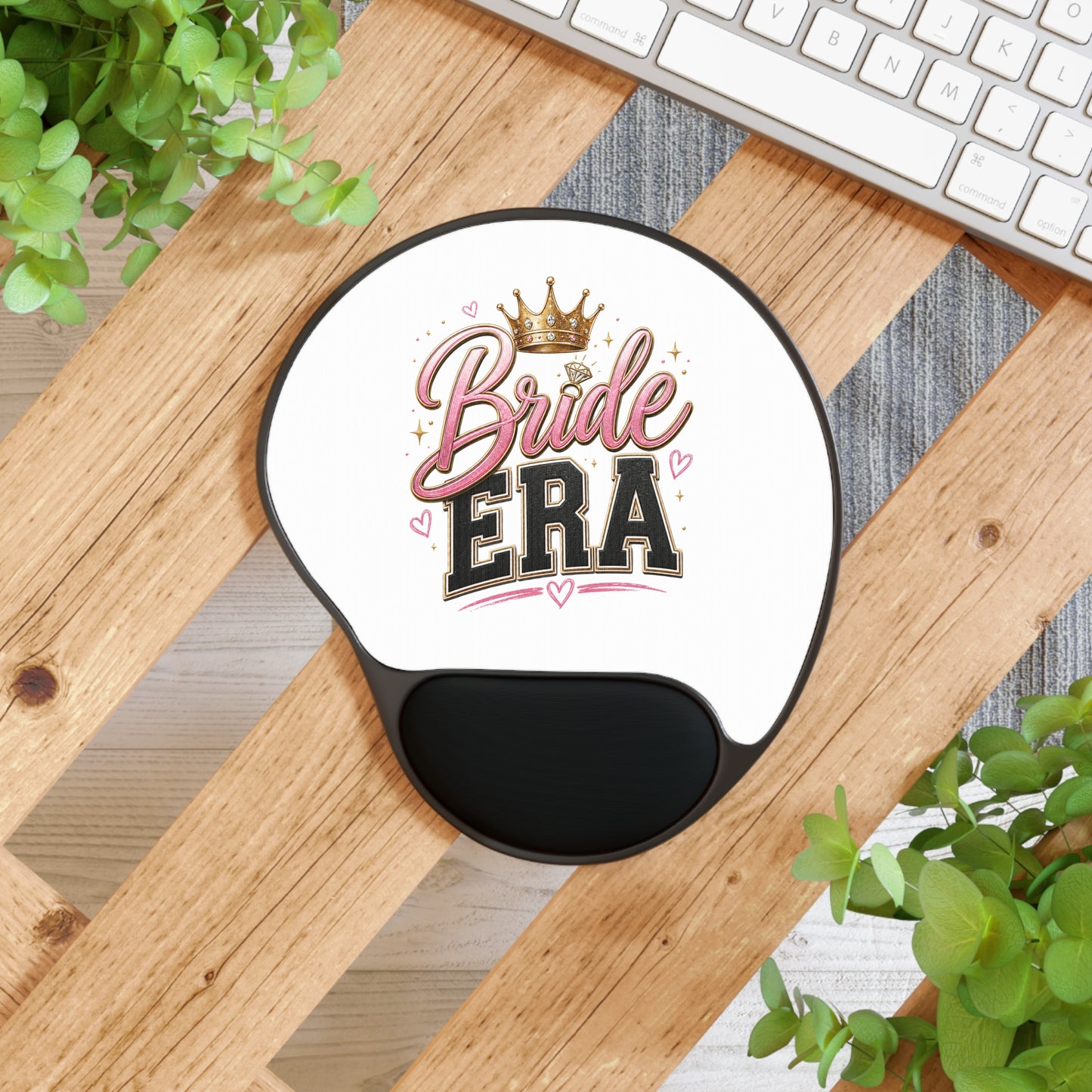 Bride Era Mouse Pad with Wrist Rest — Bachelorette Desk Accessory