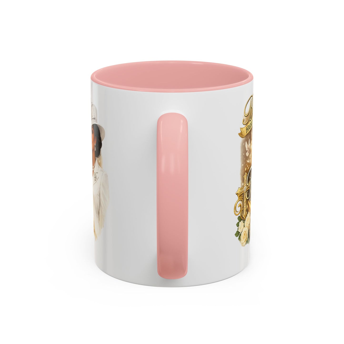 First Lady Inspirational Coffee Mug — "Blessed & Highly Favored" Accent Ceramic Mug