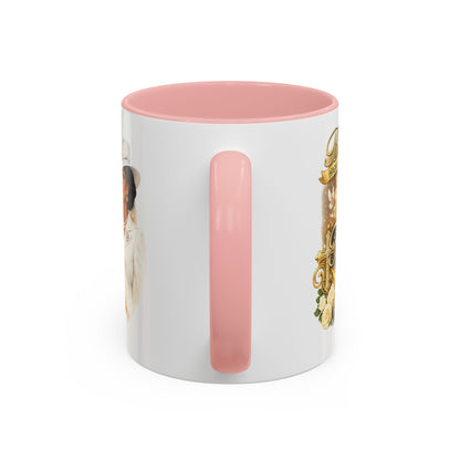 First Lady Inspirational Coffee Mug — "Blessed & Highly Favored" Accent Ceramic Mug
