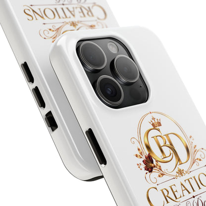 BD Creations By Donece Elegant Logo Tough Phone Case — Protective iPhone Cover