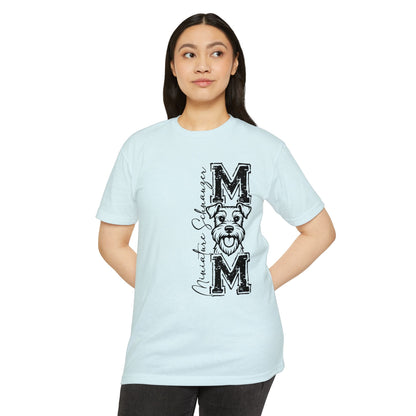 MOM Schnauzer Vertical Graphic T-Shirt — Funny Dog Mom Tee