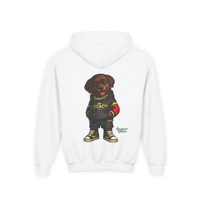 Youth Hoodie — 'Legacy' Streetwear Puppy Graphic Sweatshirt