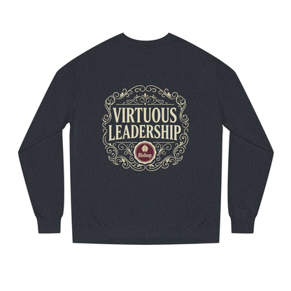 Virtuous Leadership Sweatshirt — Vintage Crest Crewneck for Church Leaders