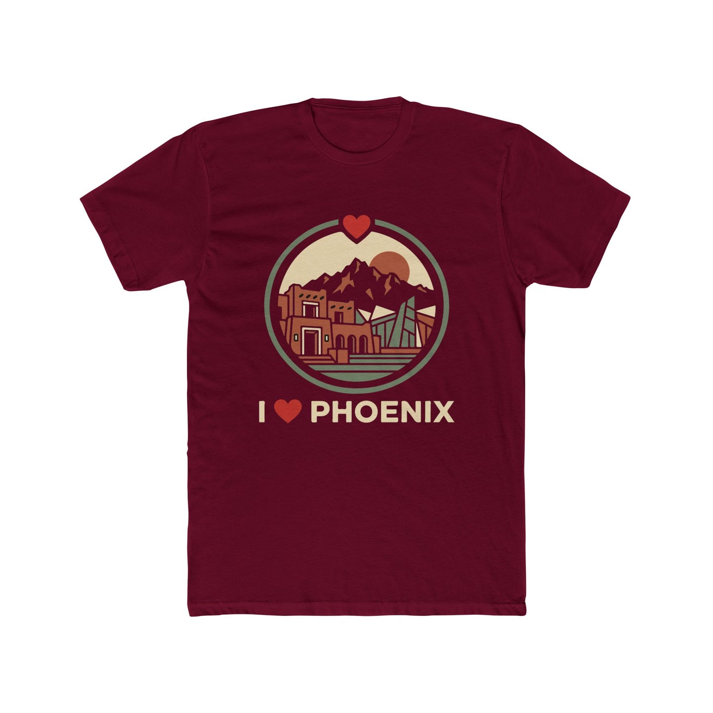 I  Phoenix Retro Skyline Tee — Vintage Arizona City Pride T-Shirt