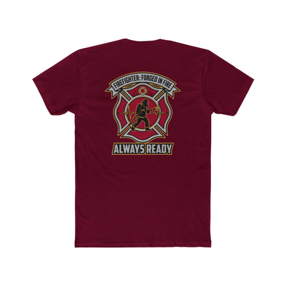 Firefighter Maltese Cross T‑Shirt — "Always Ready" Crew Tee