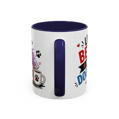 Dog and Cat Coffee Mug — 'This Is My Healer I'm A Cat' Cute Pet Lover Accent Mug (11/15oz)