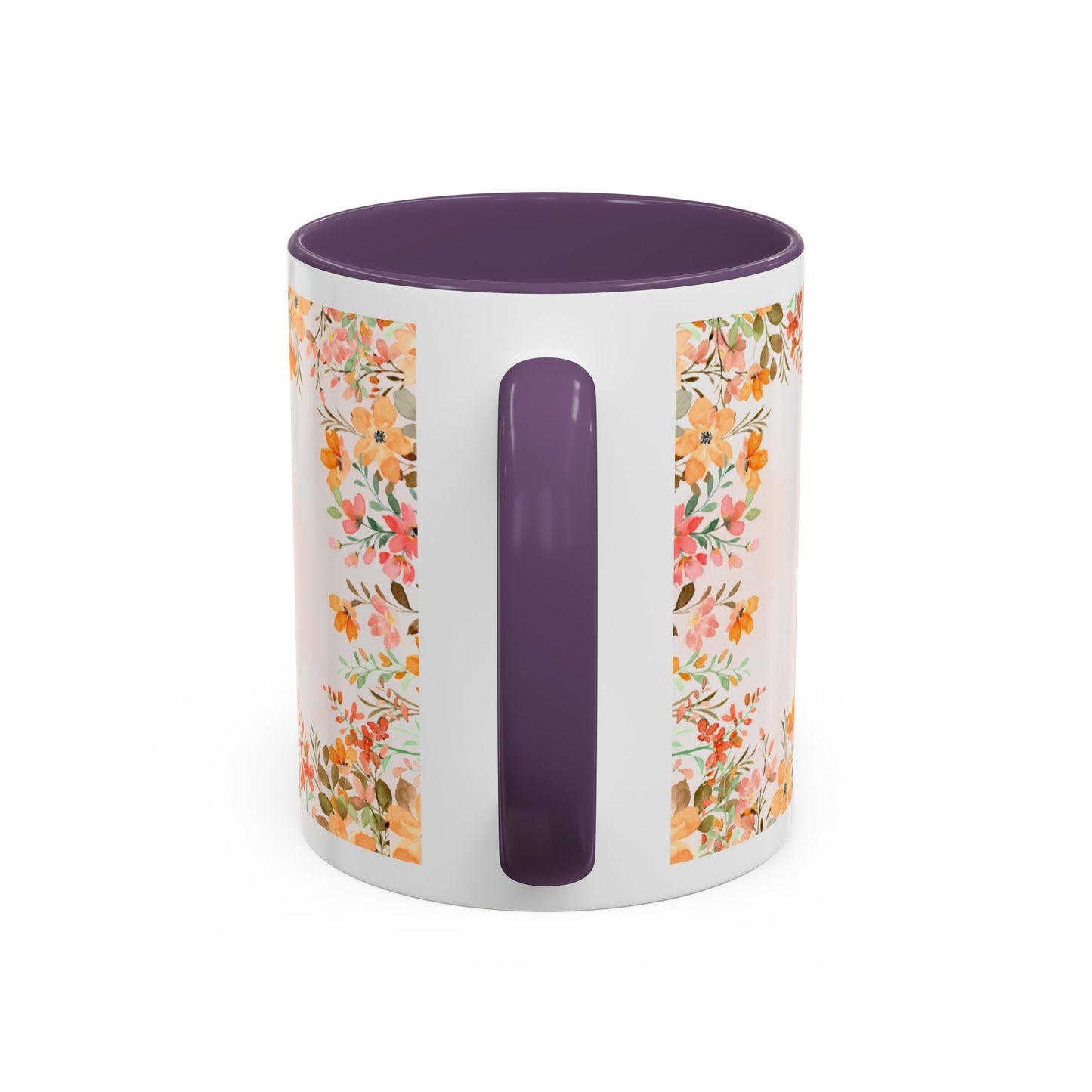 Life Began With You Mom Floral Accent Coffee Mug