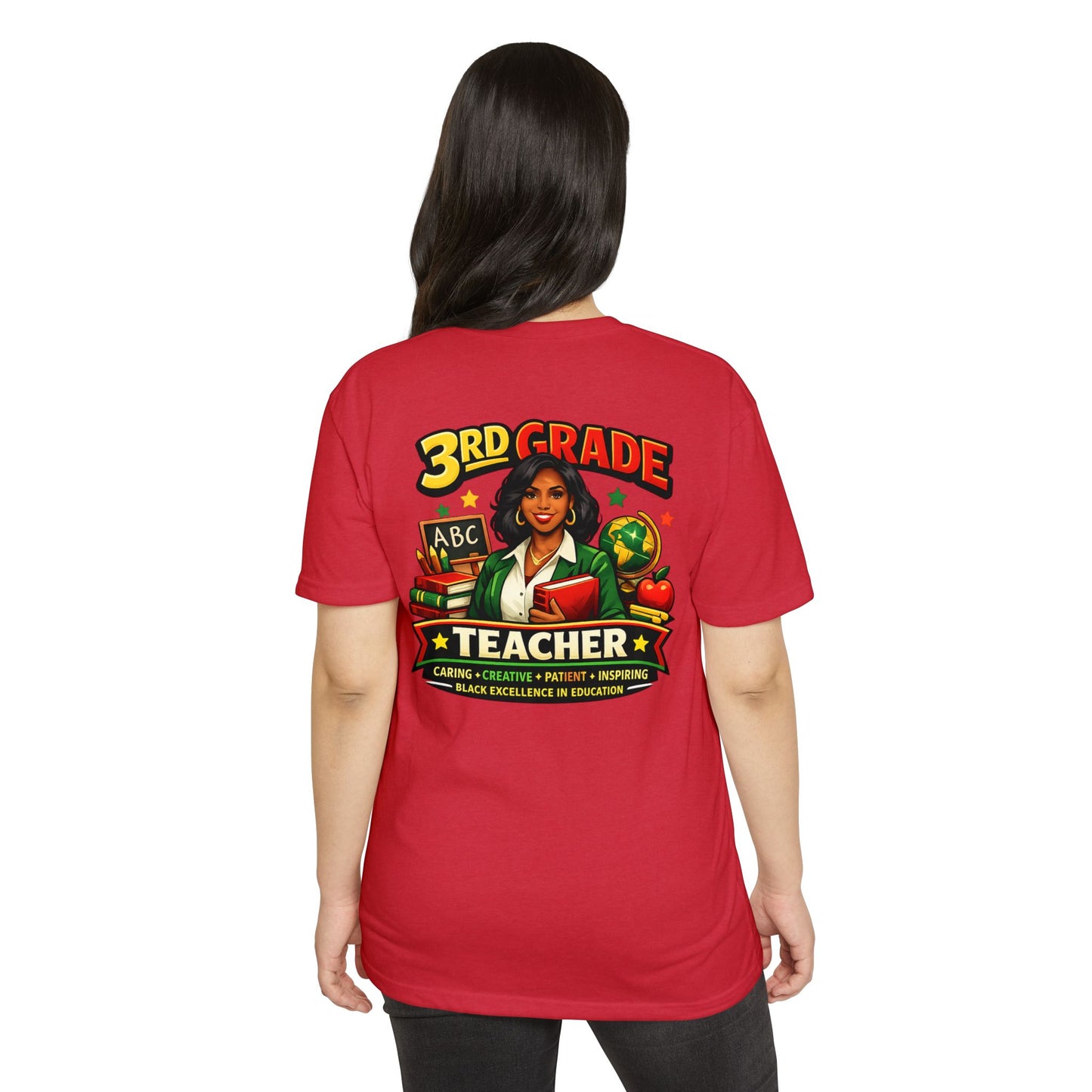 3rd Grade Teacher T‑Shirt – Black Excellence in Education Design