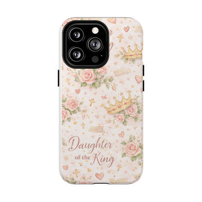 Daughter of the King Floral Phone Case — Tough Magnetic Protective Cover