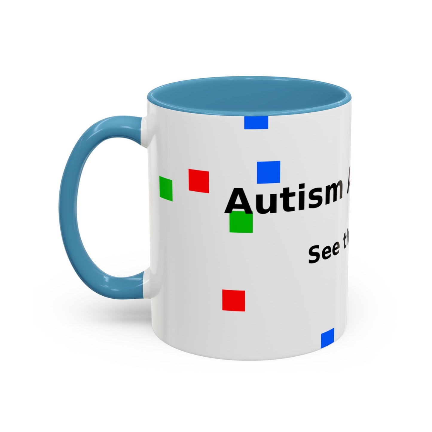 Autism Awareness Accent Mug - "See the Ability" Coffee Cup