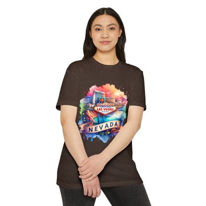 Las Vegas Nevada Watercolor T-Shirt