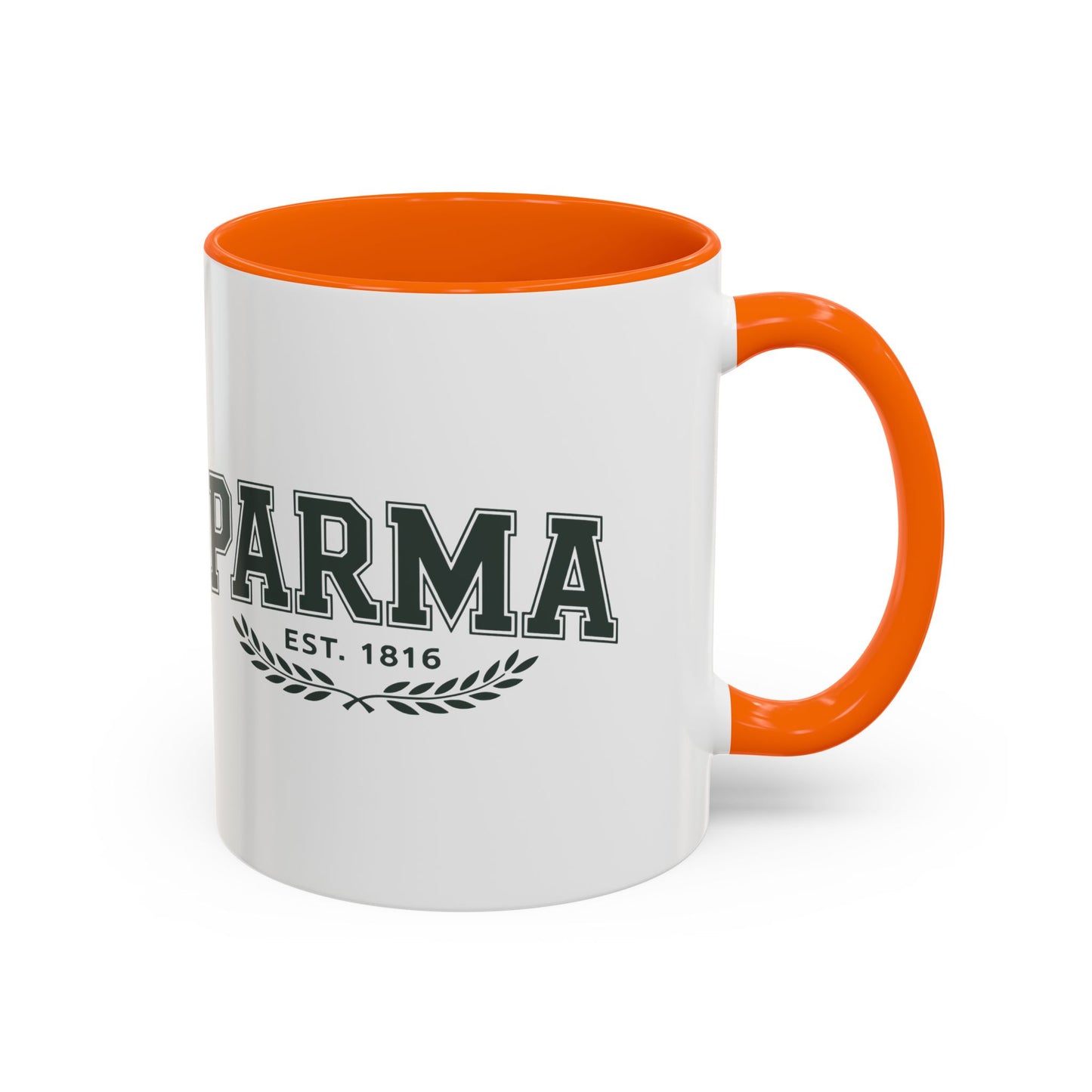 Parma Established 1816 Accent Coffee Mug — Vintage Collegiate Ceramic Coffee Cup