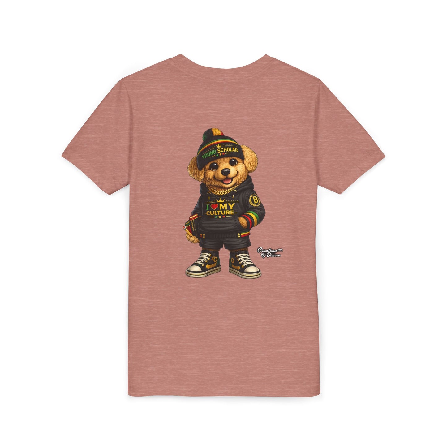 Youth Bear Graphic Tee – "I Love My Culture" Urban Streetwear