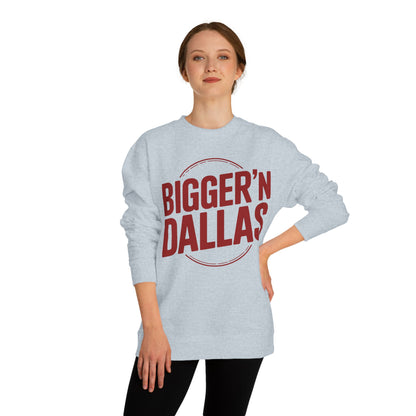 Bigger'n Dallas Crewneck Sweatshirt — Retro City Pride Pullover