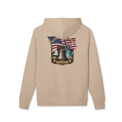 Liberty Bell Anniversary Hoodie — American Flag & Statue of Liberty Design